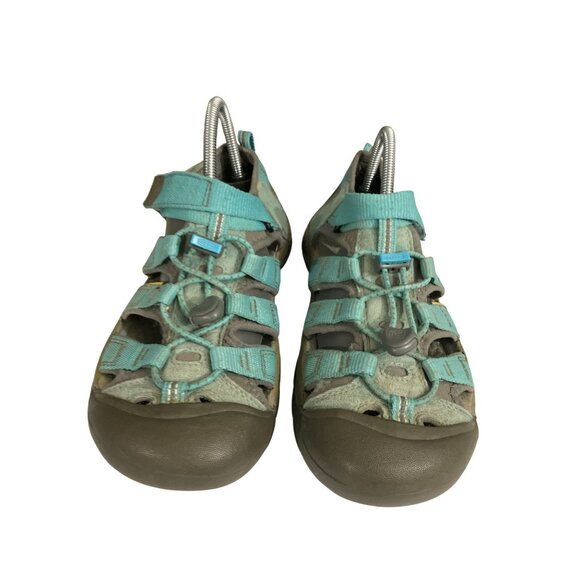 Keen big kids  Size 5 Green  Gray Waterproof Hiking Outdoor Sandals Shoes - Picture 2 of 8